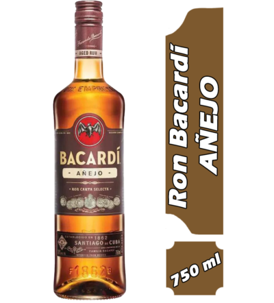 RON BACARDI AÑEJO BOTELLA 750ML