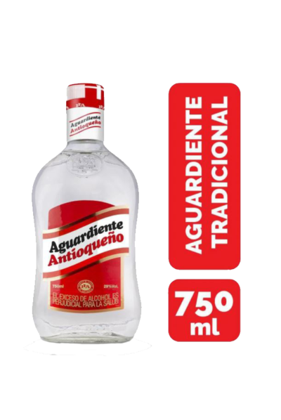 AGUARDIENTE ANTIOQUEÑO ROJO BOTELLA  750  ML