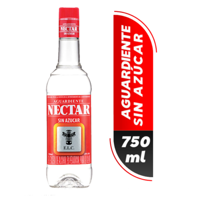 AGUARDIENTE NECTAR ROJO BOTELLA 750 ML