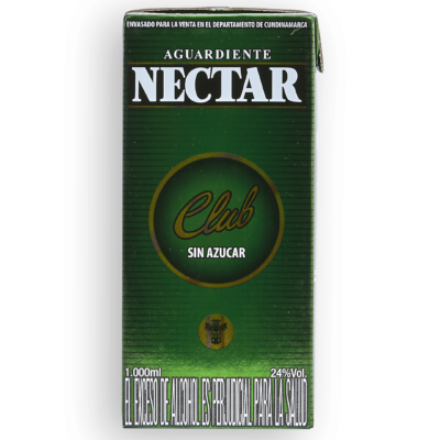 AGUARDIENTE NECTAR VERDE LITRO  TETRAPACK