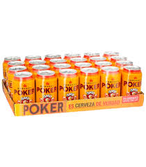 CERVEZA POKER LATA PACA X 24  355 CM³