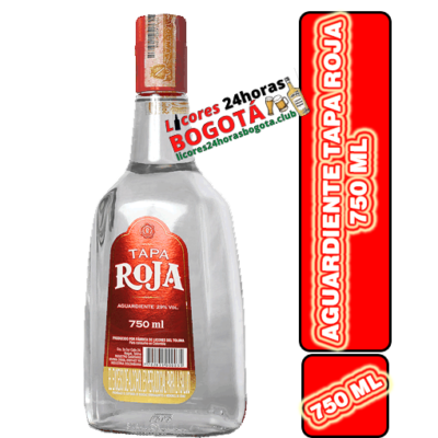 AGUARDIENTE TAPA ROJA TRADICIONAL BOTELLA 750 ML