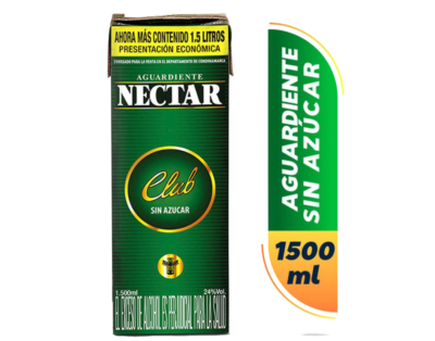 AGUARDIENTE NECTAR VERDE 1,5 LITROS TETRAPACK